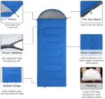 Sleeping Bag, Lightweight 3 Season Weather Sleep Bags for Kids Adults Girls Women, Microfiber Filled 5-20 Degree for Backpacking/Hiking/Camping/Mountaineering with Compression Sack - Image 2