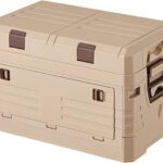 60L Collapsible Box with handles, Double-Layer Storage Box with Lids ideal for Camping, Daily Items, Snacks, Clothing storage, Tools