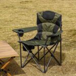 Outdoor Folding Chair Heavy Duty with Thick Cushion – Portable Camping Chair for Backyard, Beach & Hiking, 450lbs - Image 2